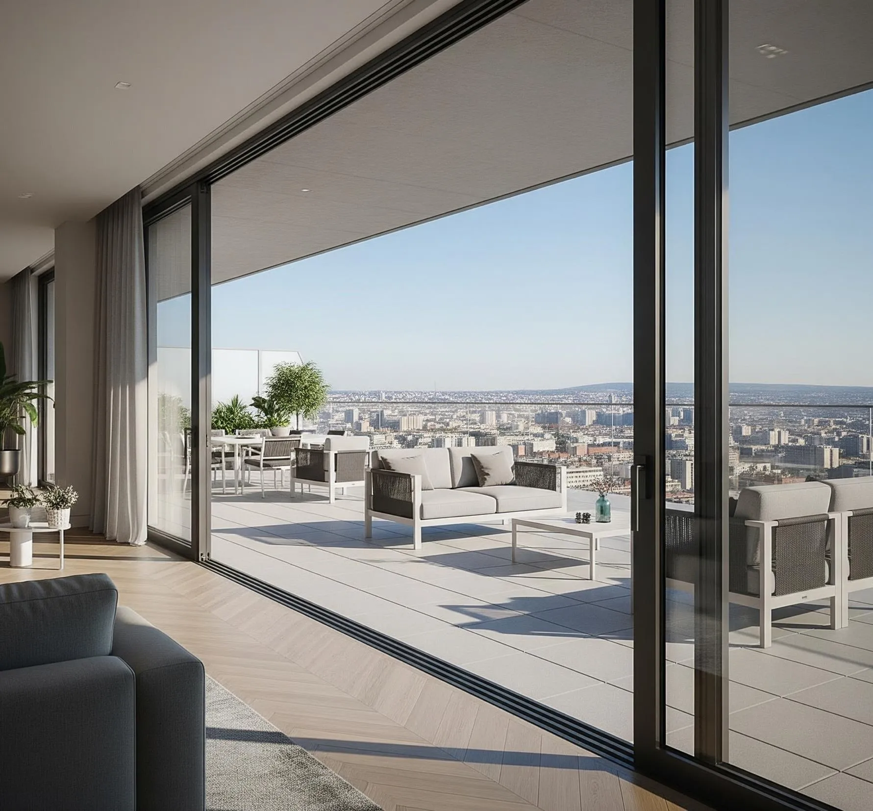 Glass Facade 3 BHK Floor Plan