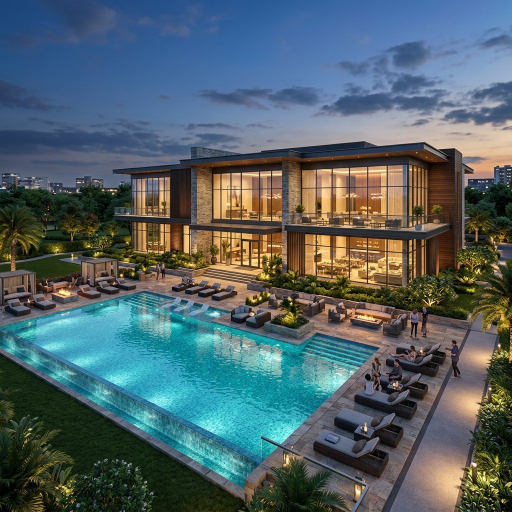 Godrej Meridien 66,000 sq ft Clubhouse