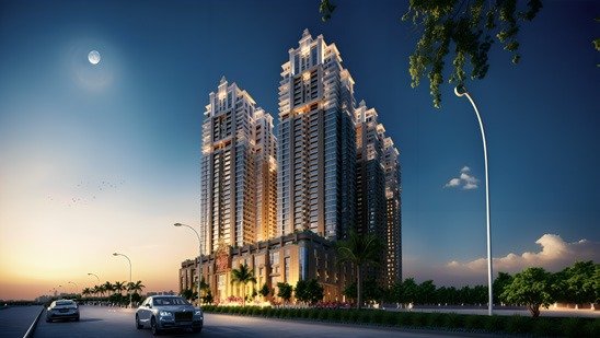 The Palatial High Rise Towers Night