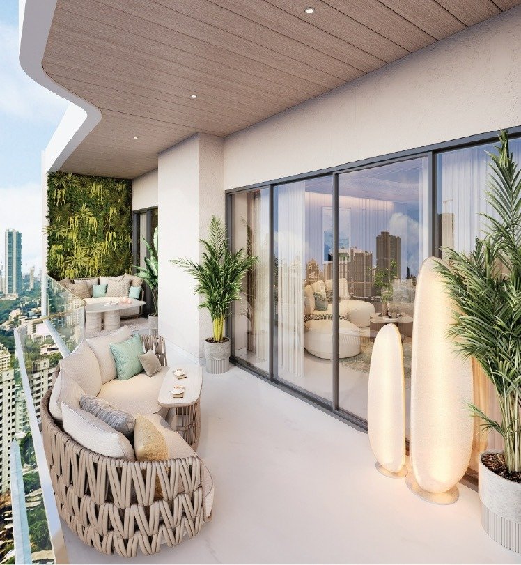 Generous 9 Ft Deep Patio